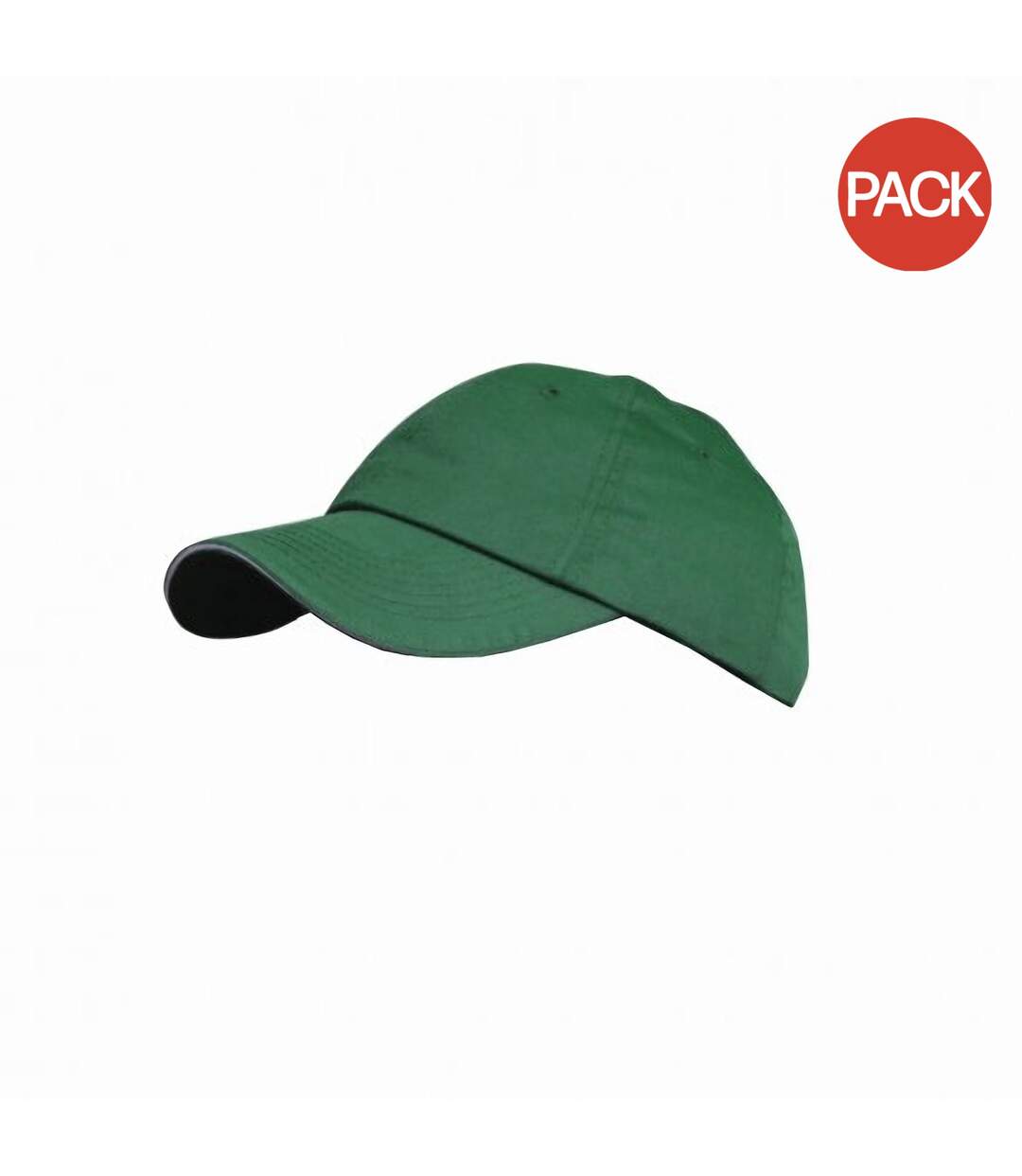 Lot de 2  casquettes adulte vert/mastic Result-1