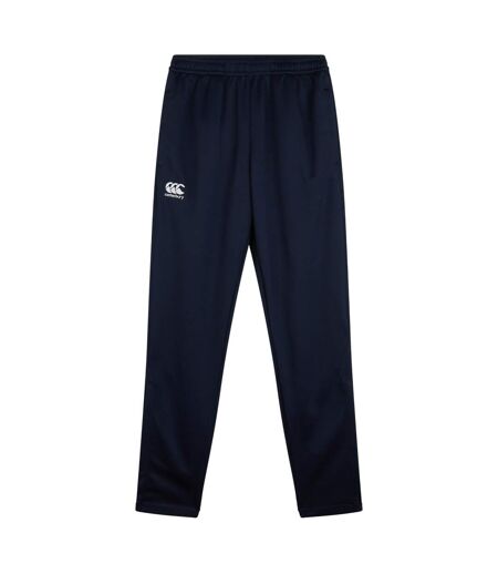 Mens Knitted Stretching Tapered Leg Jogging Bottoms Navy Canterbury