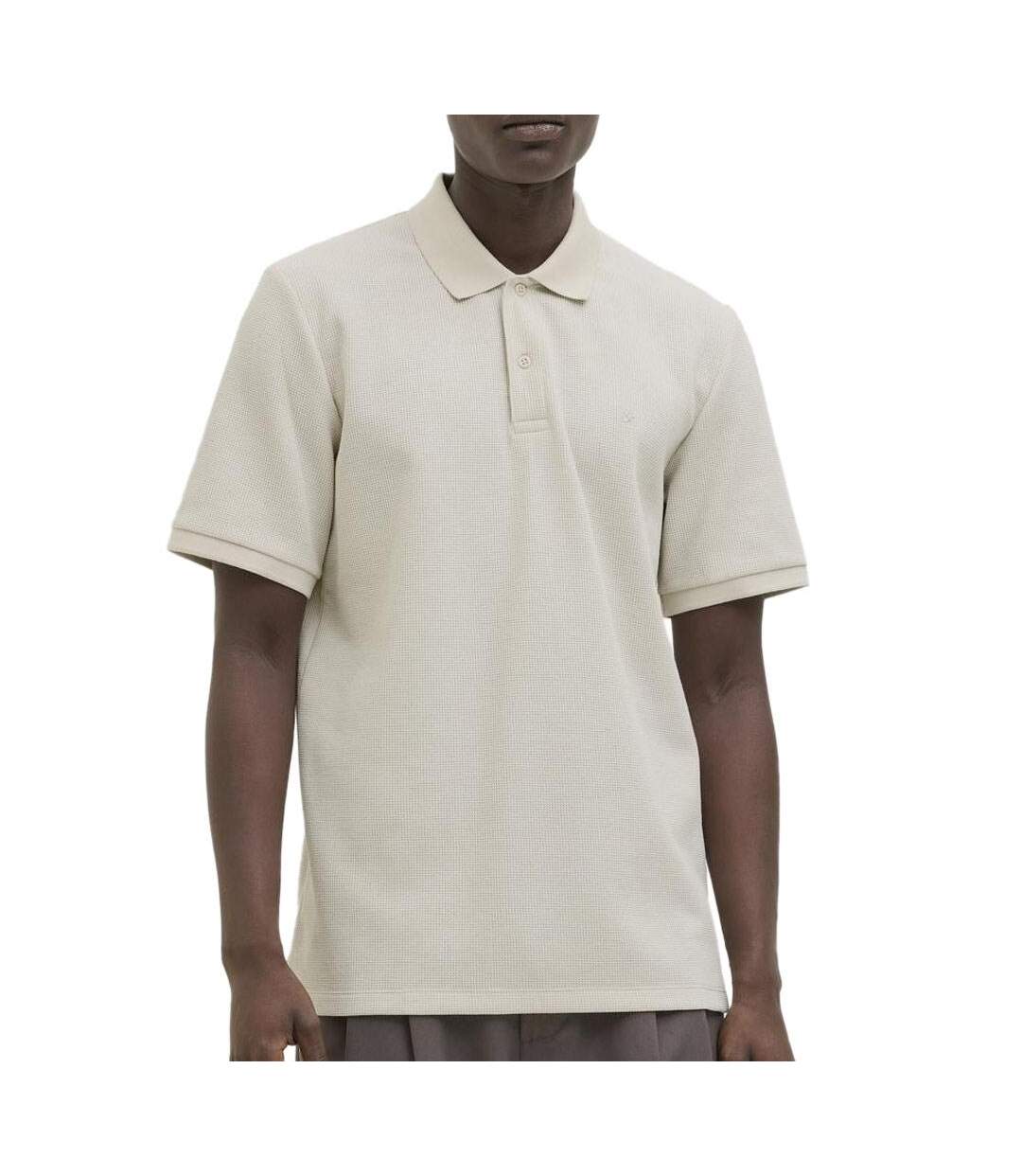 Polo beige homme jack & jones austin-1