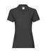 Polo Premium Femme Noir Fruit Of The Loom-1