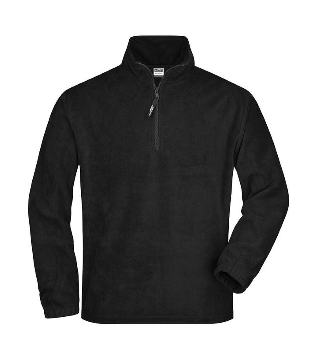 Sweat polaire col zippé homme - JN043 - noir-1