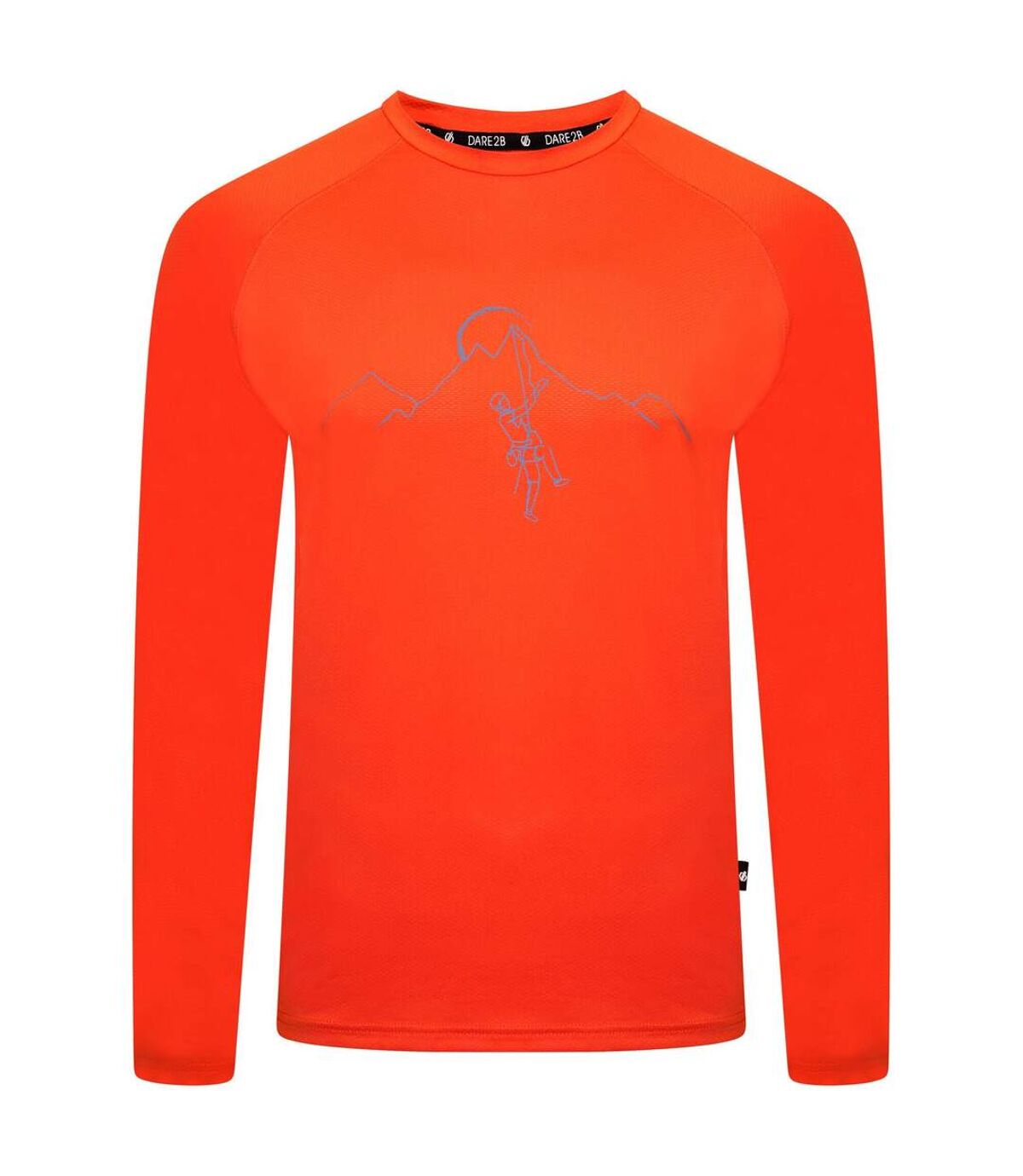 Dare 2B Mens Righteous II Mountain Climbing Recycled Long-Sleeved T-Shirt (Burnt Salmon) - UTRG6915