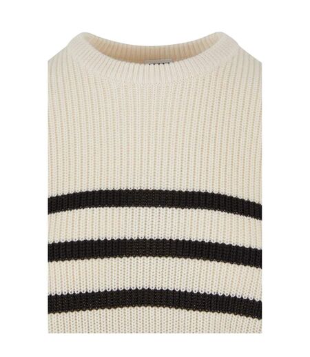 Pull Motif/style Rayé Femme Blanc Noir Urban Classics
