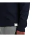 Mens Ottoman Quarter Zip Long-sleeved Polo Shirt Navy Prevu-4
