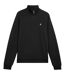 Mens Quarter Zip Sweatshirt Jet Black Lyle & Scott-1