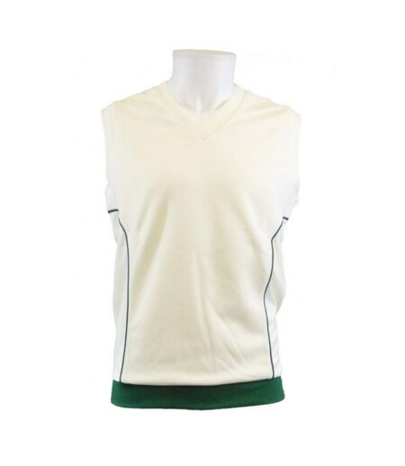 Haut sans manches adulte blanc / vert Carta Sport