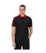 Regatta Contrast Coolweave Pique Polo Shirt (Black/Classic Red) - UTPC3304-3