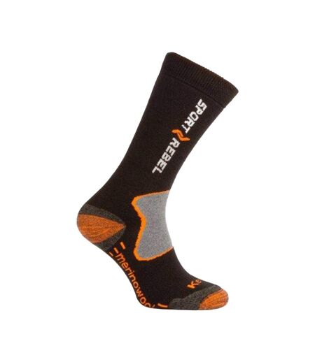 Chaussettes Patinage Adulte Noir Orange Gris Sportrebel