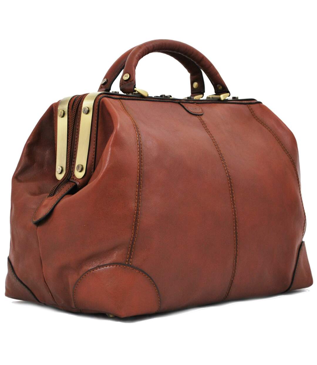 Sac de voyage en cuir KATANA Diligence 44cm - marron-2