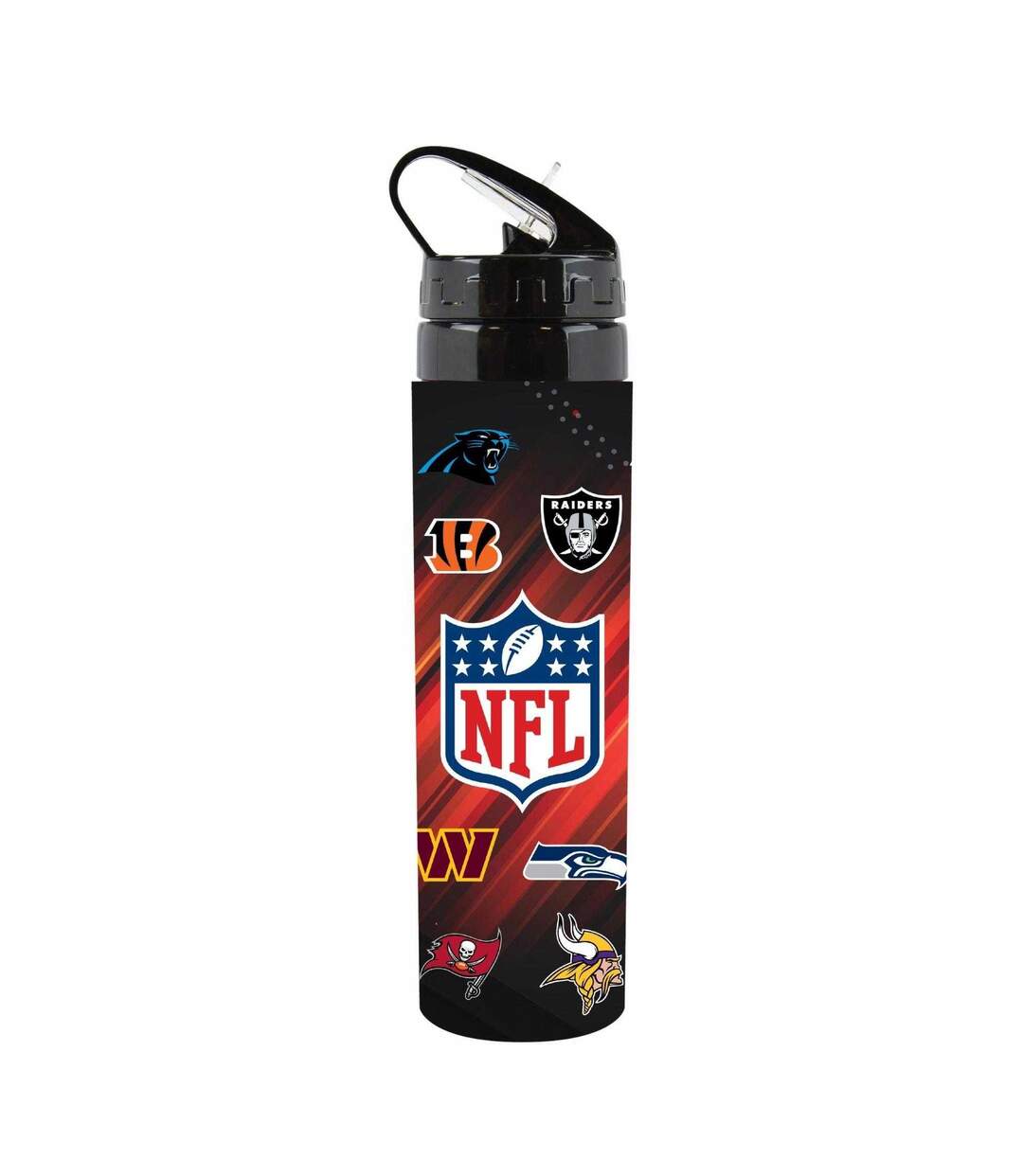 Gourde Football Américain 750 Ml Noir Rouge NFL-1