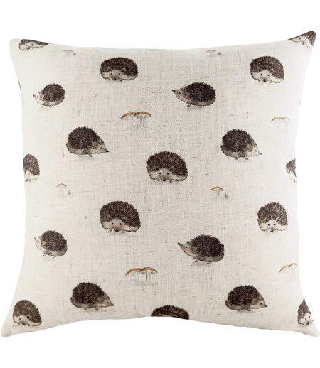 Evans Lichfield Oakwood Hedgehog Throw Pillow Cover (Off White/Brown) (One Size) - UTRV1990