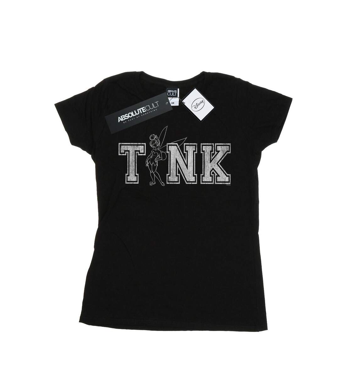 Disney T-shirt en coton Tinker Bell Collegiate Tink pour femmes/femmes (Noir) - UTBI50880-1