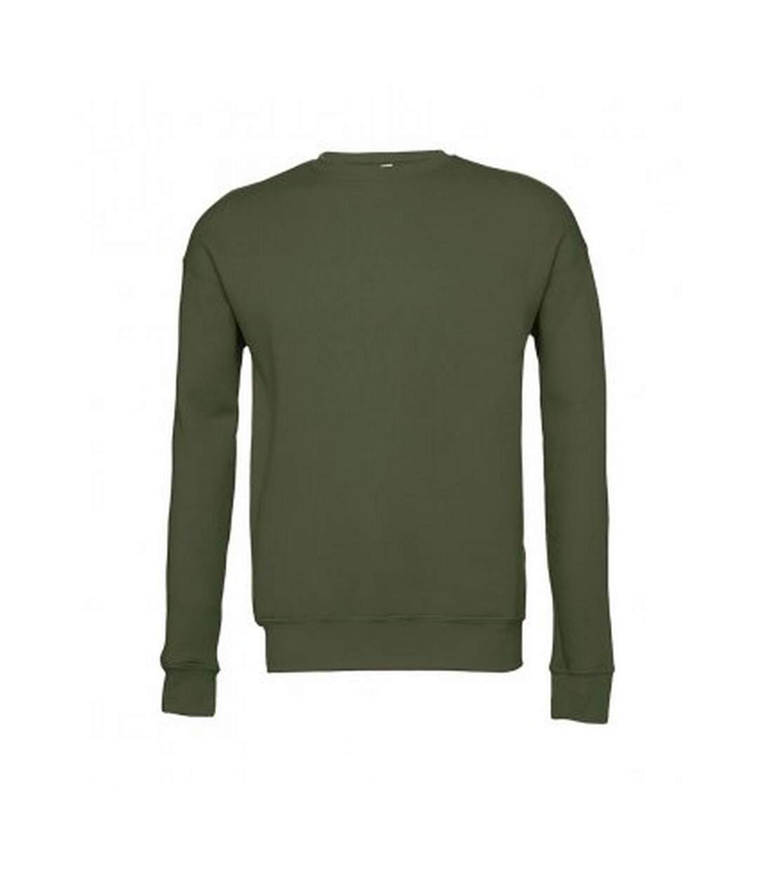 Sweatshirt unisexe vert militaire Bella + Canvas