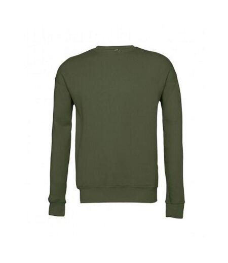 Bella + Canvas Adults Unisex Drop Shoulder Sweatshirt (Military Green) - UTPC3872