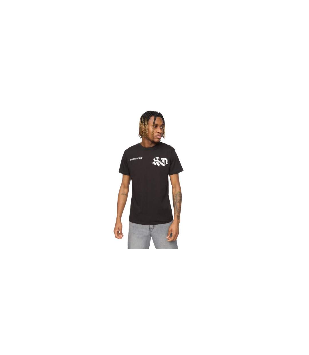 Mens Cartellio Short-sleeved T-shirt Black Kings Will Dream-1