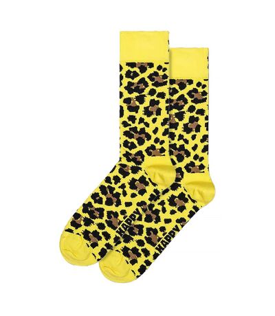 Bright Leopard Design Novelty Patterned Socks for Men and Women