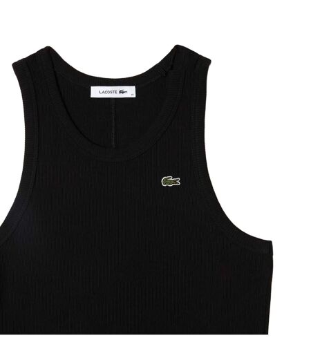 Robe Mi-longue Sans Manches Femme Noir Lacoste