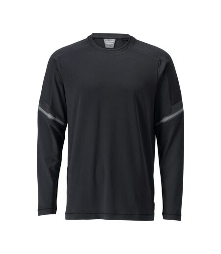 T-shirt Manches Longues Customised Homme Noir Mascot