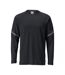 T-shirt Manches Longues Customised Homme Noir Mascot-1