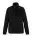 Mens Active Microfleece Quarter Zip Fleece Top Black Regatta-1