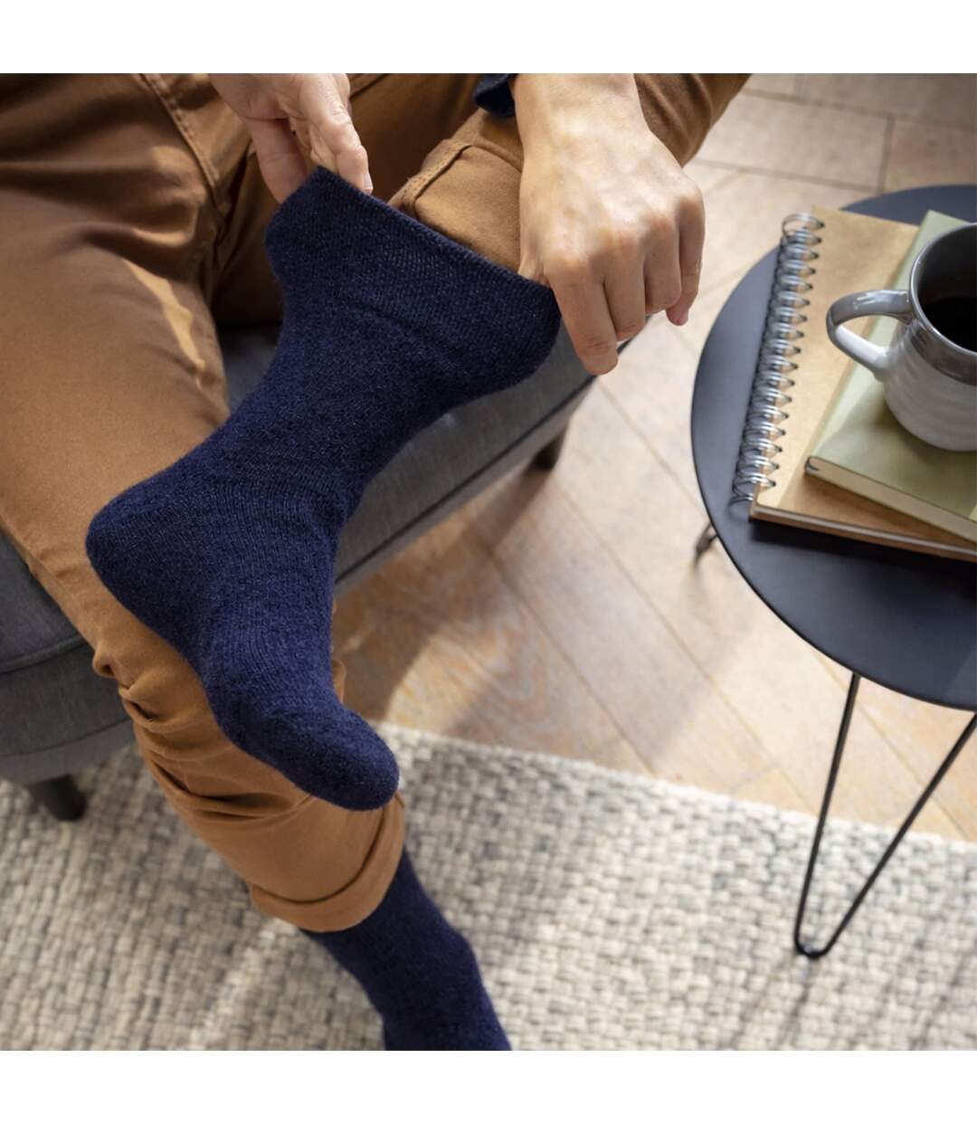 Gentle Grip- Lot De 3 Chaussettes Homme Laine Randonnée Chaudes Rembourrées-3