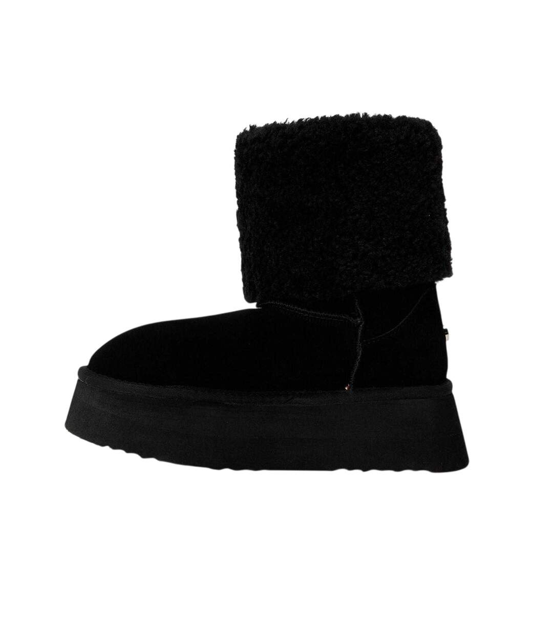 Womens/ladies St Moritz Suede Snug Fit Boots Black Steve Madden-2