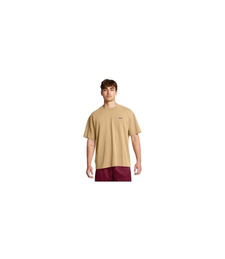 Mens Washed Logo Oversized T-shirt Brown Under Armour