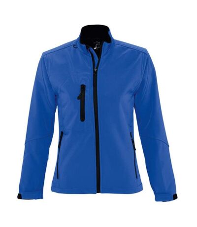 SOLS Womens/Ladies Roxy Soft Shell Jacket (Breathable, Windproof And Water Resistant) (Royal Blue)