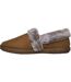 Womens fur lined slipper chestnut Skechers