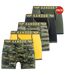 Pack Of 5  Mens Camobee Bamboo Boxer Shorts  Olive Kandor-1