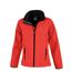 Womens/ladies softshell body warmer red/black Result