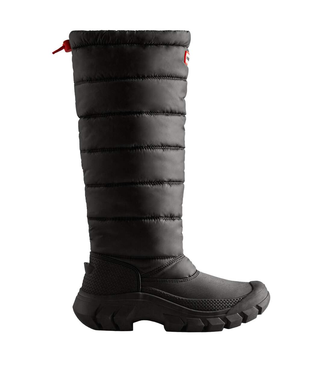 Womens/ladies intrepid tall snow boots black Hunter-1