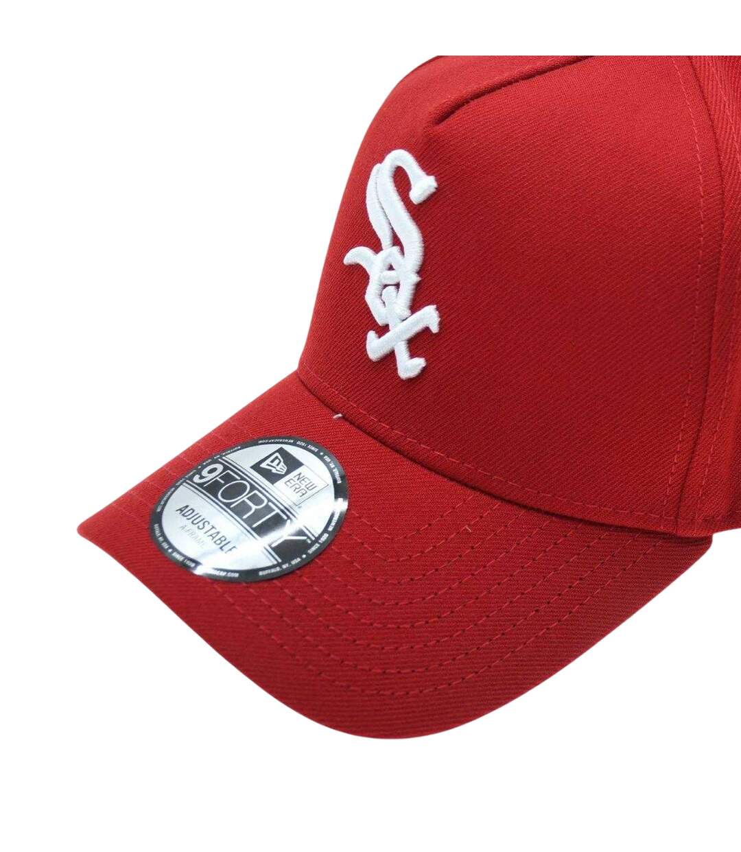 Unisex Adult Chicago White Sox Baseball Cap Red White New Era-3