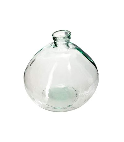 Vase Rond en Verre Recyclé Ballon 22cm Transparent