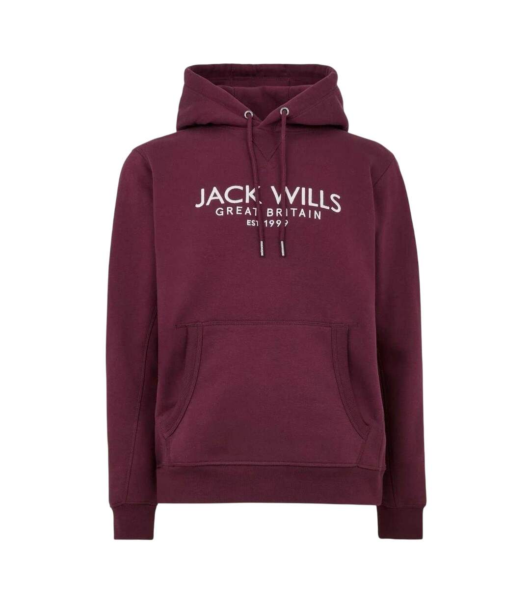 Mens Batsford Logo Hoodie Fig Jack Wills-1