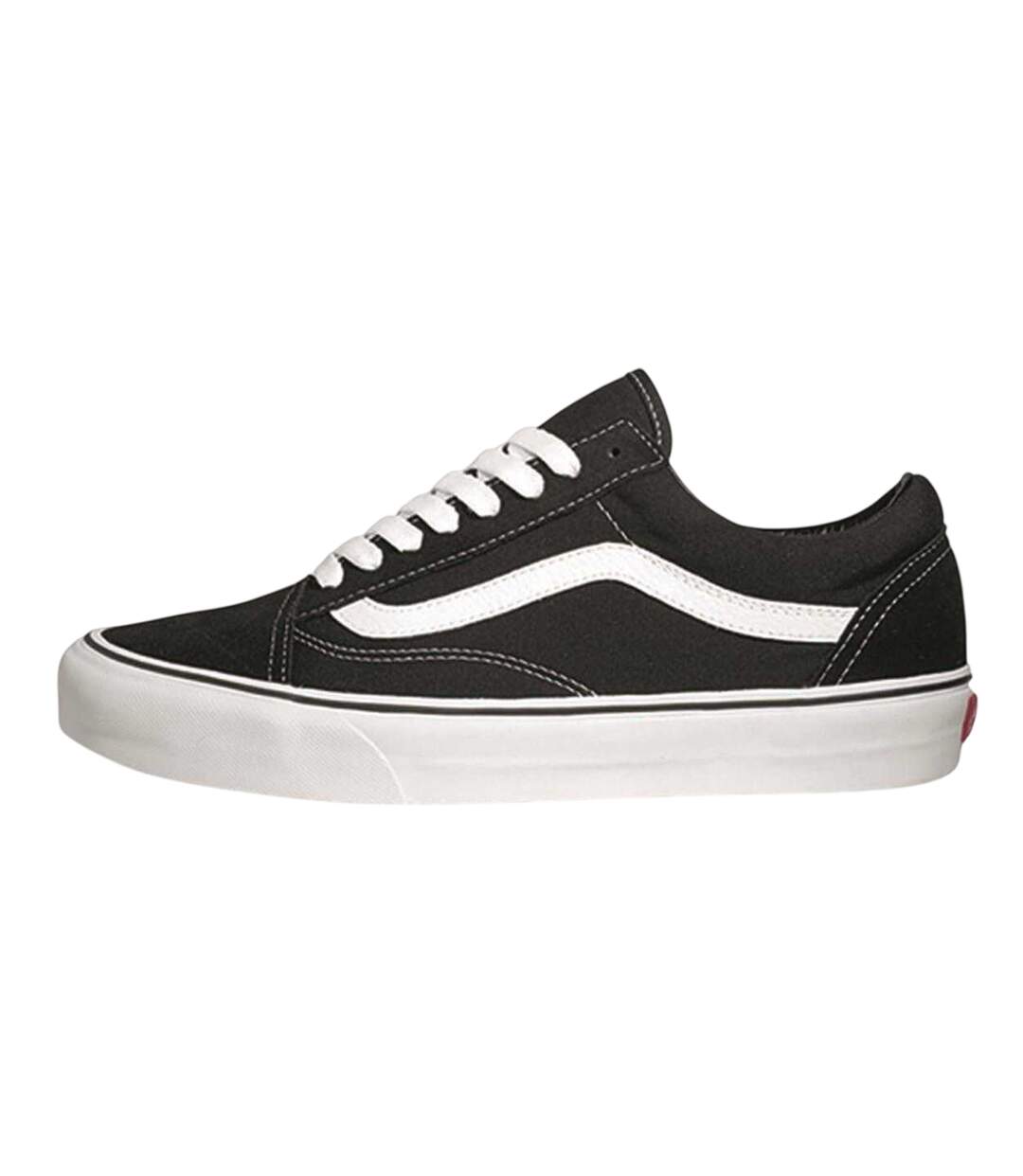 Mens Old Skool Canvas Trainers Black White Vans-2