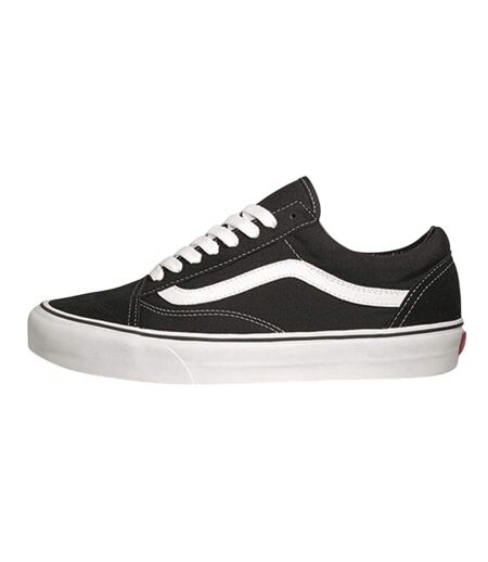 Mens Old Skool Canvas Trainers Black White Vans