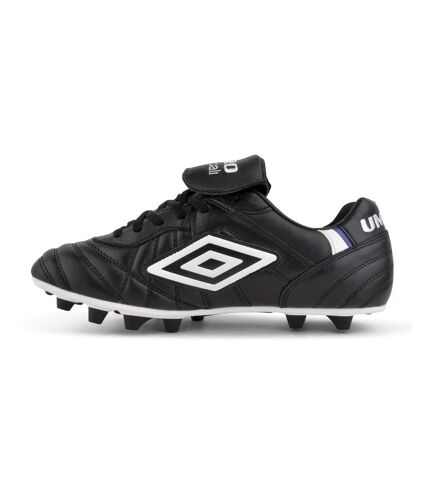 Mens speciali pro fg leather football boots black/white/royal blue Umbro