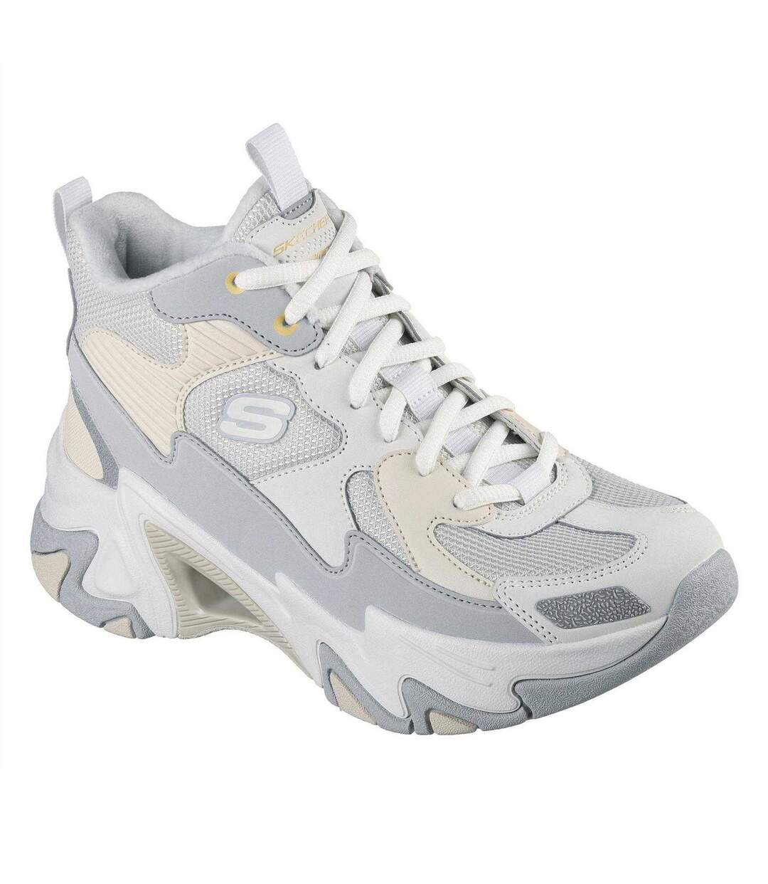 Womens/ladies Staminav3 Mesh Trainers Grey Skechers-1