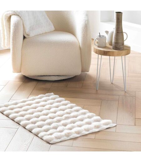 Tapis Imitation Fourrure Mounty 60x90cm Naturel