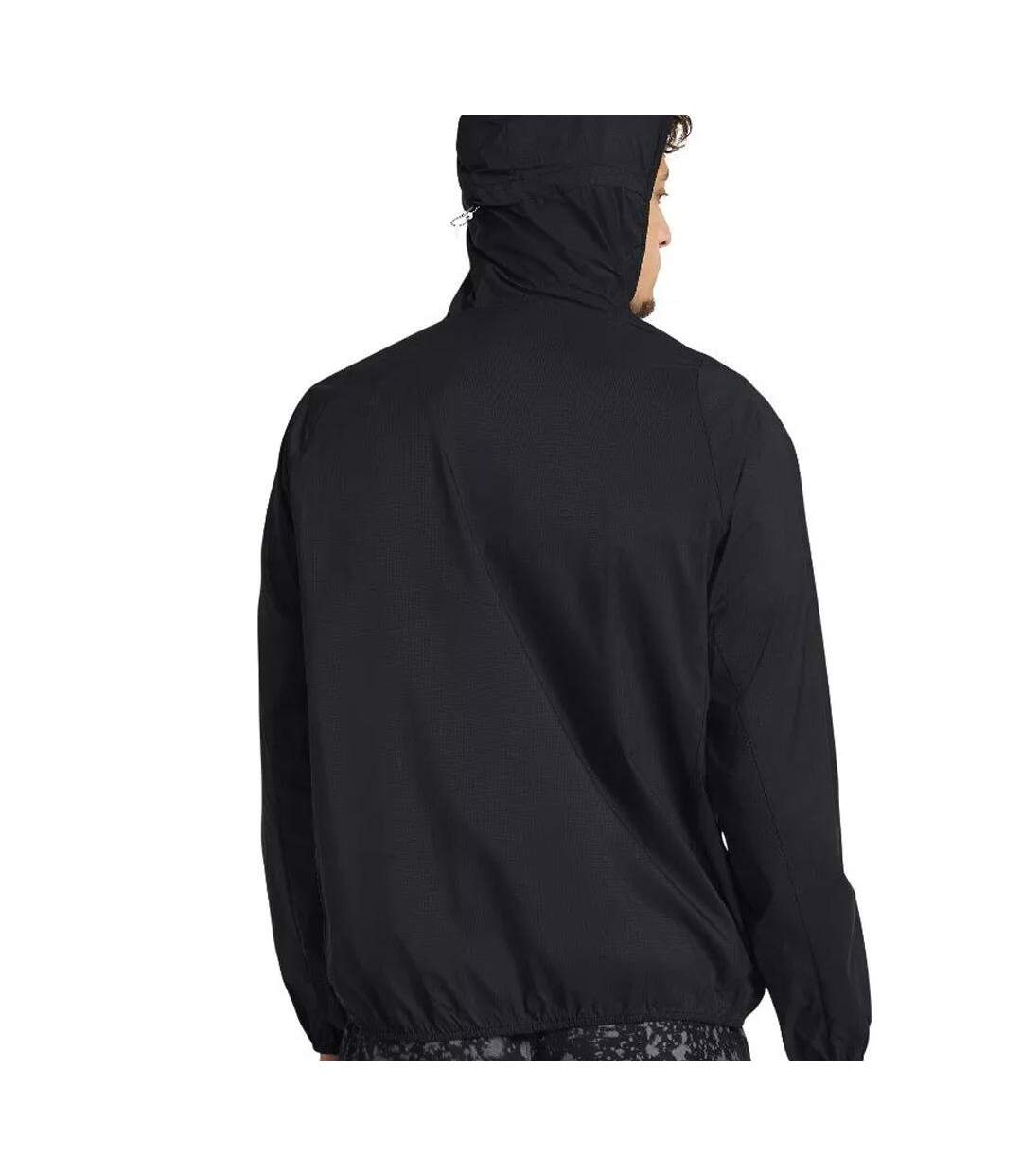 Veste imperméable noire homme under armour launch-2