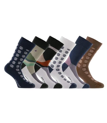 Lot de 6 paires de chaussettes de ville Serge Blanco Serge Blanco