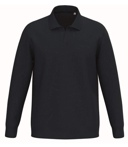 Pull col polo - Homme - PATS901 - bleu marine