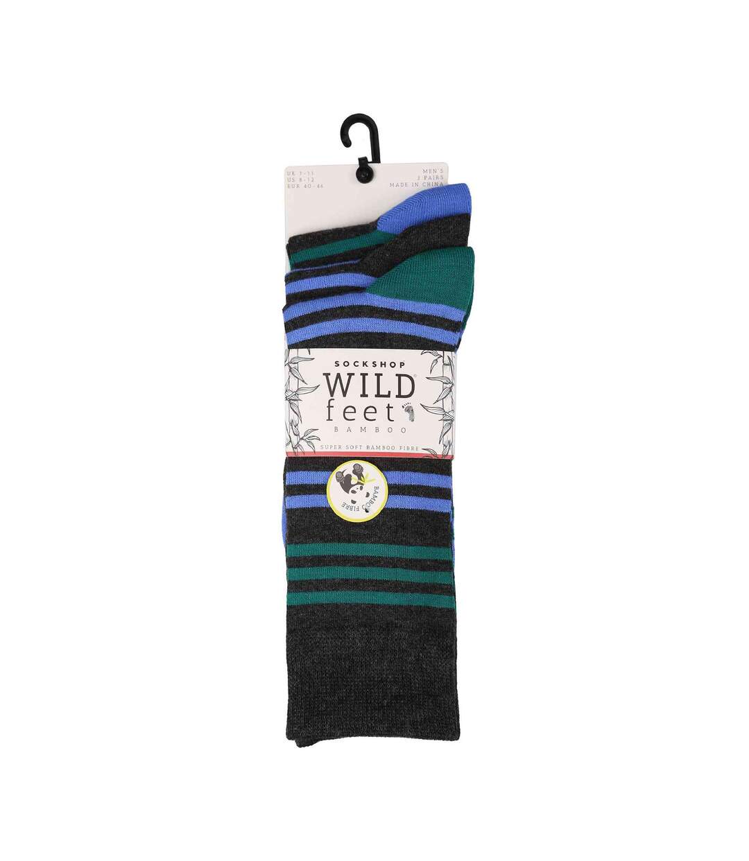 3 Pack Mens Colourful Modern Patterned Bamboo Dress Socks-2