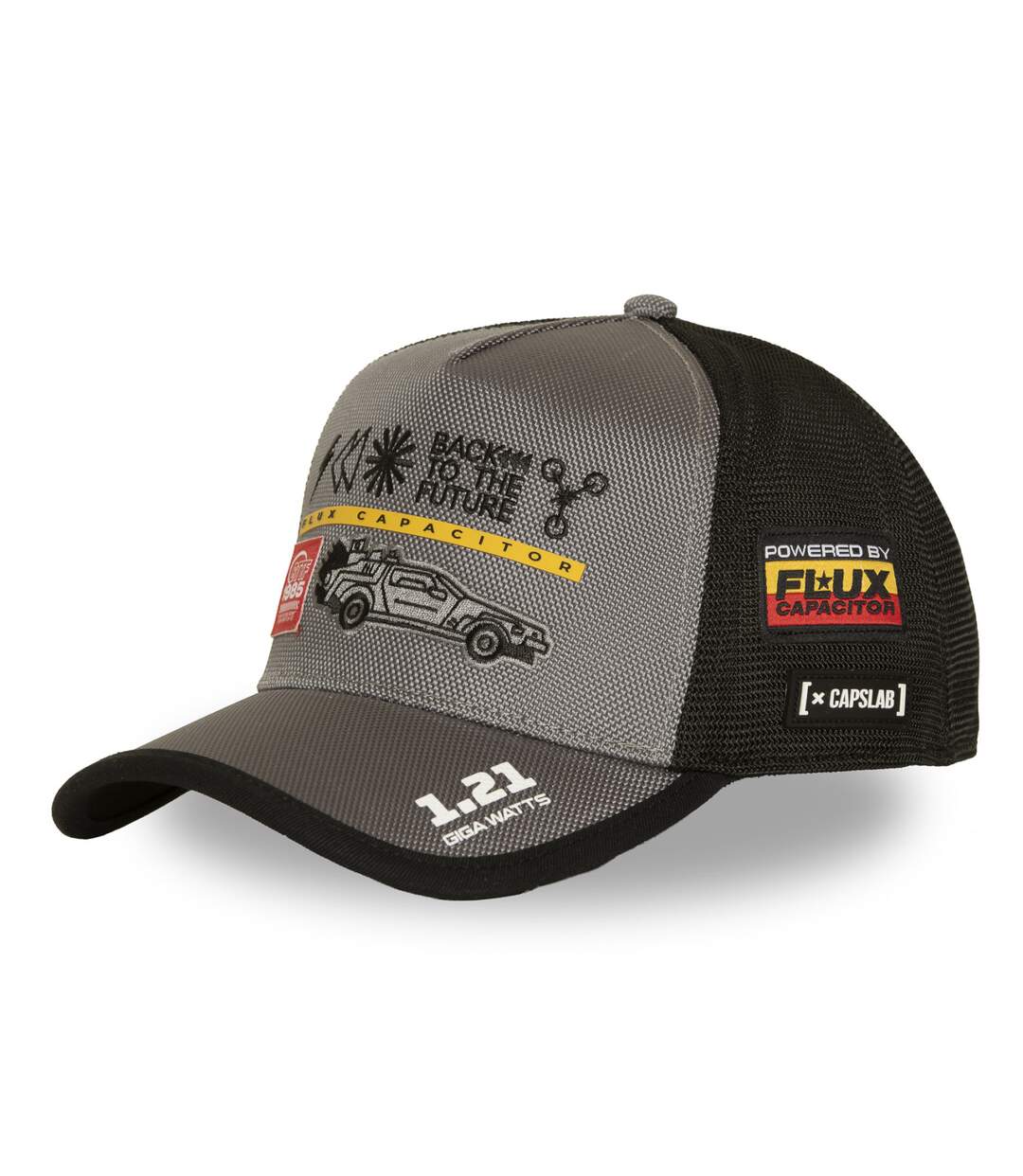Casquette trucker premium canva avec filet Back to the future Capslab-1