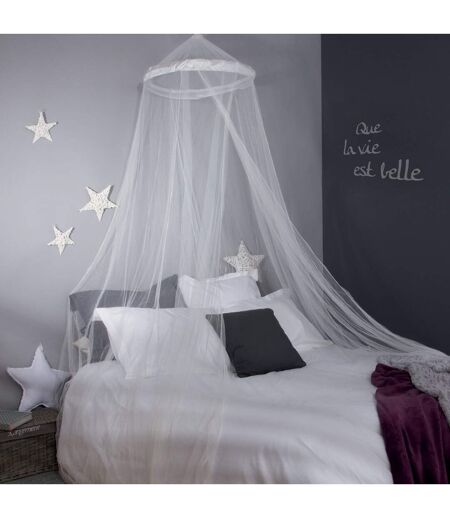 Ciel de lit Plume - 60 x 250 cm - Blanc