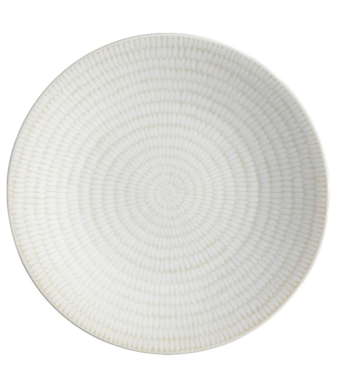 Lot de 6 Assiettes à Dessert Rice 21cm Blanc-1