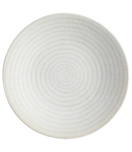 Lot de 6 Assiettes à Dessert Rice 21cm Blanc