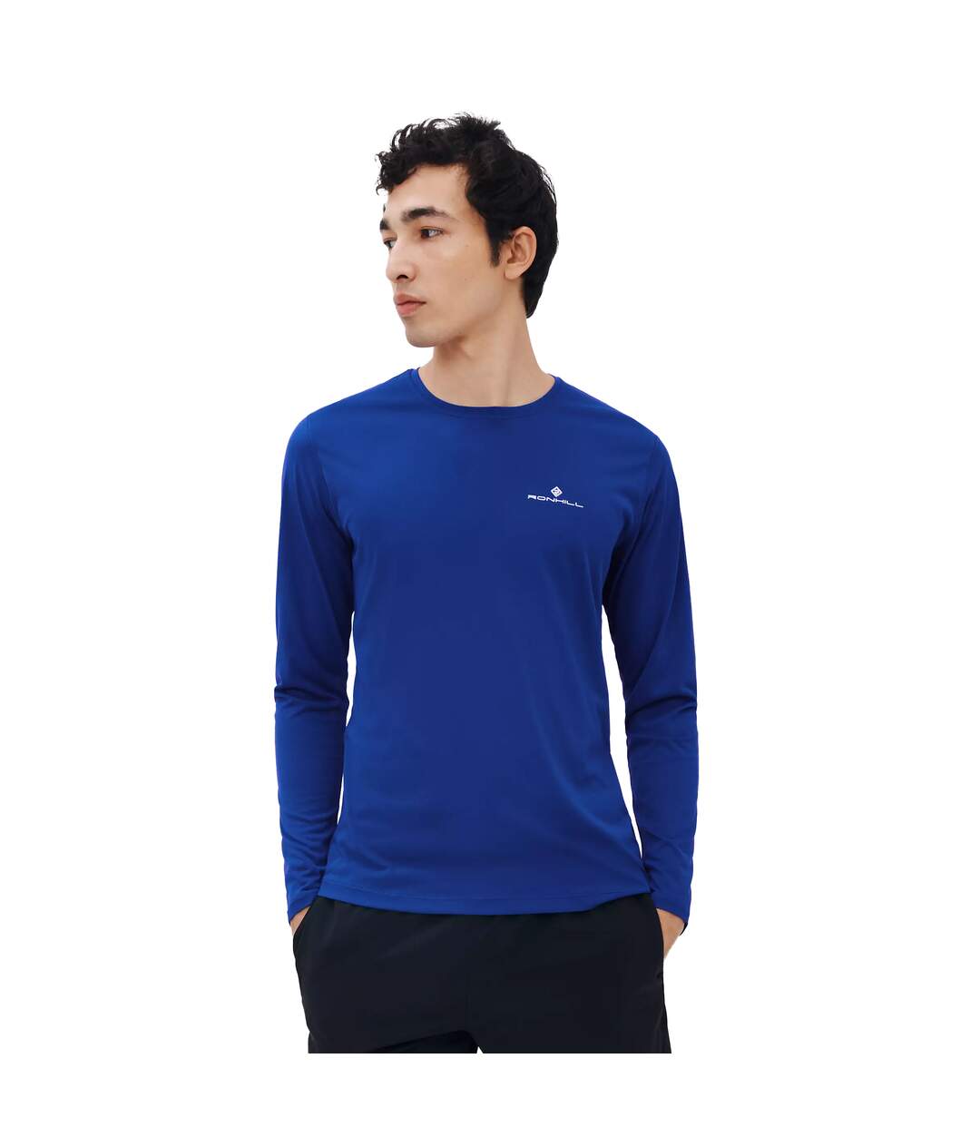 Mens Core Long-sleeved T-shirt Dark Cobalt Ronhill-3