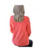 Womens/ladies Cashmere V Neck Classic Cardigan Coral Pink WoolOvers-2